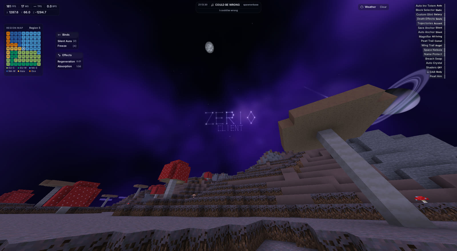 Zerio HUD in game